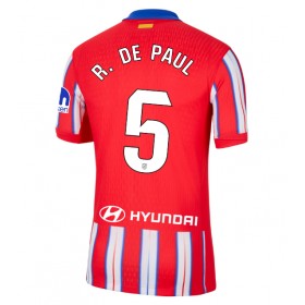 Atletico Madrid Rodrigo De Paul #5 Hjemme skjorte 2024-25 Kortermet